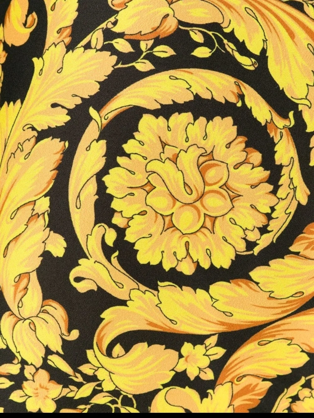 Versace Men's Gold Tone Barocco Print Swim Shorts